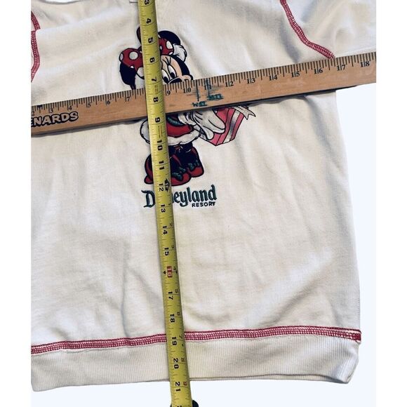 Disney World Christmas Minnie Mouse Hoodie Sweater Large Girls Fast Ship EUC - Picture 7 of 11